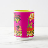 Desert Bloom Fiesta hot pink ツートーンマグカップ (中央)