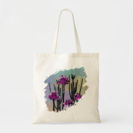 Desert Bloom Paint Splatter Tote Bag トートバッグ