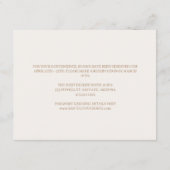 Desert Boho Cow Skull Wedding Details エンクロージャーカード (裏面)