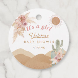 Desert Boho Girl Baby Shower Southwestern Arizona フェイバータグ