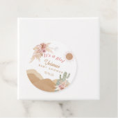 Desert Boho Girl Baby Shower Southwestern Arizona フェイバータグ (インサイチュ)