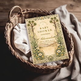 Desert Botanical Baby Shower 招待状