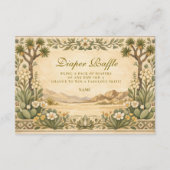 Desert Botanical Baby Shower Diapper Raffle  エンクロージャーカード (正面)
