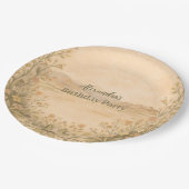 Desert Botanical Birthday ペーパープレート (アングル)