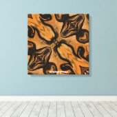 Desert Brown Abstract  On Wrapped  Canvas Print キャンバスプリント (インサイチュ (ウッドフロア))
