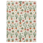 Desert Cacti Succulent Seamless Pattern クリップボード (裏面)