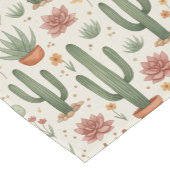 Desert Cacti Succulent Seamless Pattern ショートテーブルランナー (コーナー)