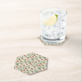 Desert Cacti Succulent Seamless Pattern ペーパーコースター (インサイチュ)