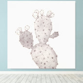 Desert Cactus キャンバスプリント (インサイチュ (ウッドフロア))