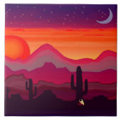 Desert Cactus Moon タイル (正面)