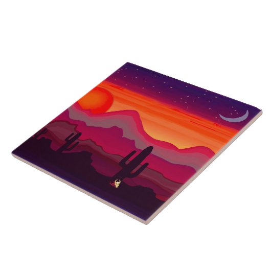 Desert Cactus Moon タイル (側面)