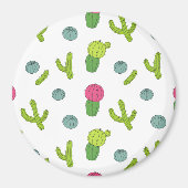 Desert Cactus Pattern マグネット (正面)
