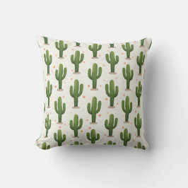 Desert Cactus Pattern – Southwestern Botanical  クッション