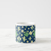 Desert Cactus & Succulent Pattern エスプレッソカップ (正面)