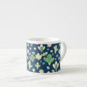 Desert Cactus & Succulent Pattern エスプレッソカップ (正面右)