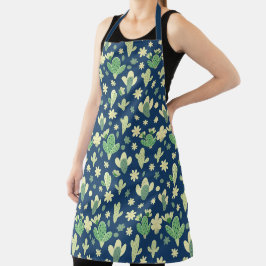 Desert Cactus & Succulent Pattern エプロン