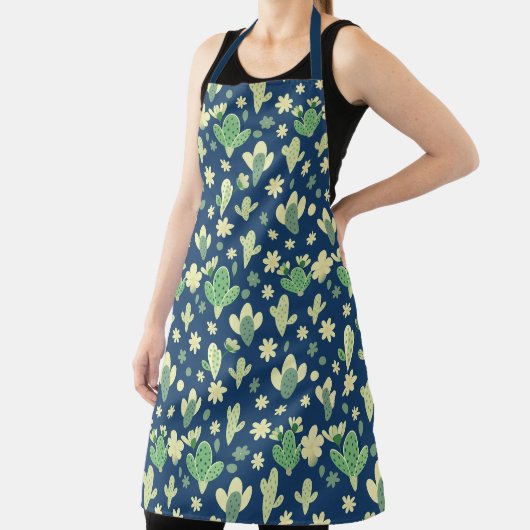 Desert Cactus & Succulent Pattern エプロン (インサイチュ)
