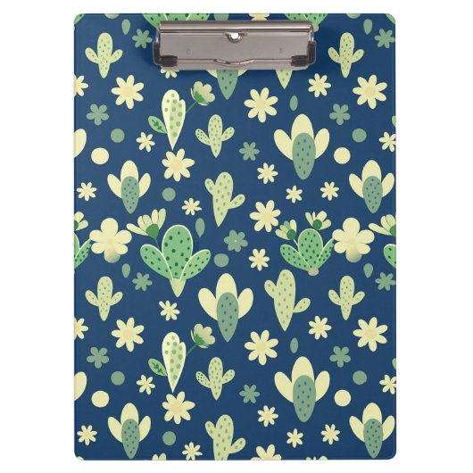 Desert Cactus & Succulent Pattern クリップボード (正面)