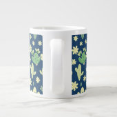 Desert Cactus & Succulent Pattern ジャンボコーヒーマグカップ (裏面)