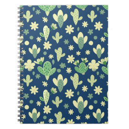 Desert Cactus & Succulent Pattern ノートブック