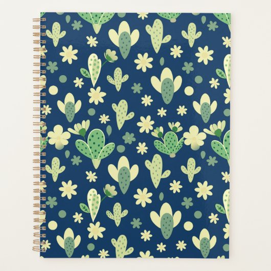 Desert Cactus & Succulent Pattern プランナー手帳 (正面)
