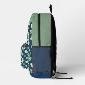 Desert Cactus & Succulent Pattern プリントバックパック (右)
