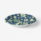 Desert Cactus & Succulent Pattern ペーパーボウル (傾斜あり)