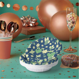 Desert Cactus & Succulent Pattern ペーパーボウル