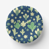 Desert Cactus & Succulent Pattern ペーパーボウル (正面)