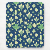 Desert Cactus & Succulent Pattern マウスパッド (正面)