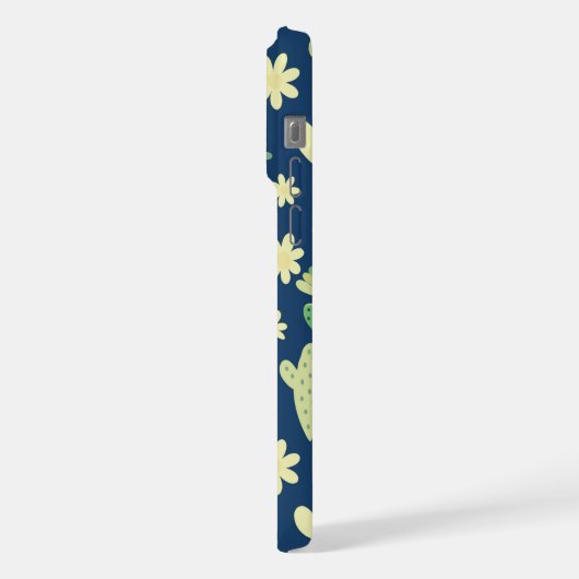 Desert Cactus & Succulent Pattern iPhoneケース (左側面)