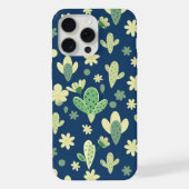 Desert Cactus & Succulent Pattern iPhoneケース (裏面)
