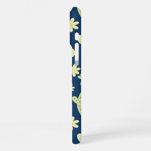 Desert Cactus & Succulent Pattern iPhoneケース (左側面)