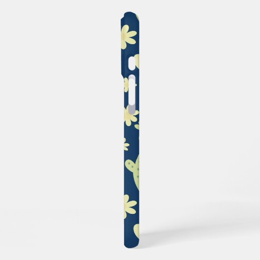 Desert Cactus & Succulent Pattern iPhoneケース (左側面)