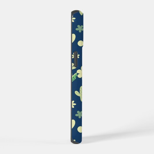 Desert Cactus & Succulent Pattern iPhone 15ケース (右側面)