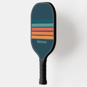 Desert Cactus Sunrise Across Striping with Name ピックルボールラケット (左)