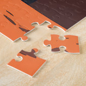 Desert Cactus Sunset Silhouette  ジグソーパズル (側面)