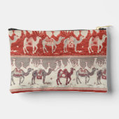 Desert Camels Caravan Art アクセサリーポーチ (裏面)