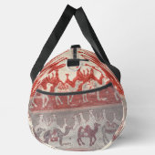 Desert Camels Caravan Art ダッフルバッグ (右)