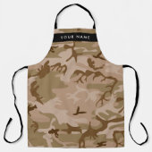 Desert Camouflage Pattern, Your name, Personalize エプロン (正面)