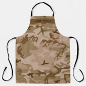 Desert Camouflage Pattern, Your name, Personalize エプロン (正面)