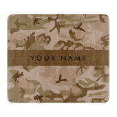 Desert Camouflage Pattern, Your name, Personalize カッティングボード (正面)