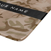 Desert Camouflage Pattern, Your name, Personalize カッティングボード (角)