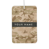 Desert Camouflage Pattern, Your name, Personalize カーエアーフレッシュナー (正面)