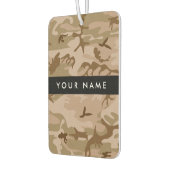 Desert Camouflage Pattern, Your name, Personalize カーエアーフレッシュナー (左)