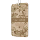 Desert Camouflage Pattern, Your name, Personalize カーエアーフレッシュナー (左)