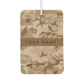 Desert Camouflage Pattern, Your name, Personalize カーエアーフレッシュナー (正面)