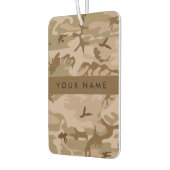 Desert Camouflage Pattern, Your name, Personalize カーエアーフレッシュナー (左)