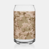 Desert Camouflage Pattern, Your name, Personalize ガラス缶 (裏面)