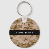 Desert Camouflage Pattern, Your name, Personalize キーホルダー (正面)